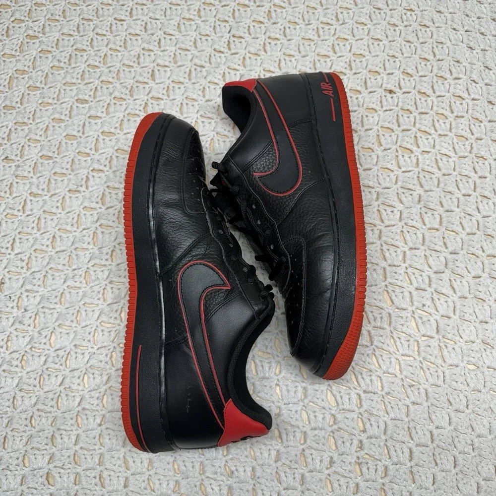Rare Nike air force 1 low Sneaker Shoes Mens Sz 14 Black / Red 488298 002